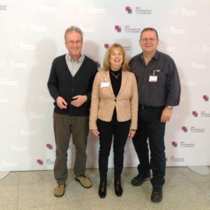 Mitglieder des geschäftsführenden Vorstands: Marietta Werkes, Vorsitzende; Klaus-D. Schmitt, stellv. Vorsitzender und Uwe Winkelmann, Schatzmeister